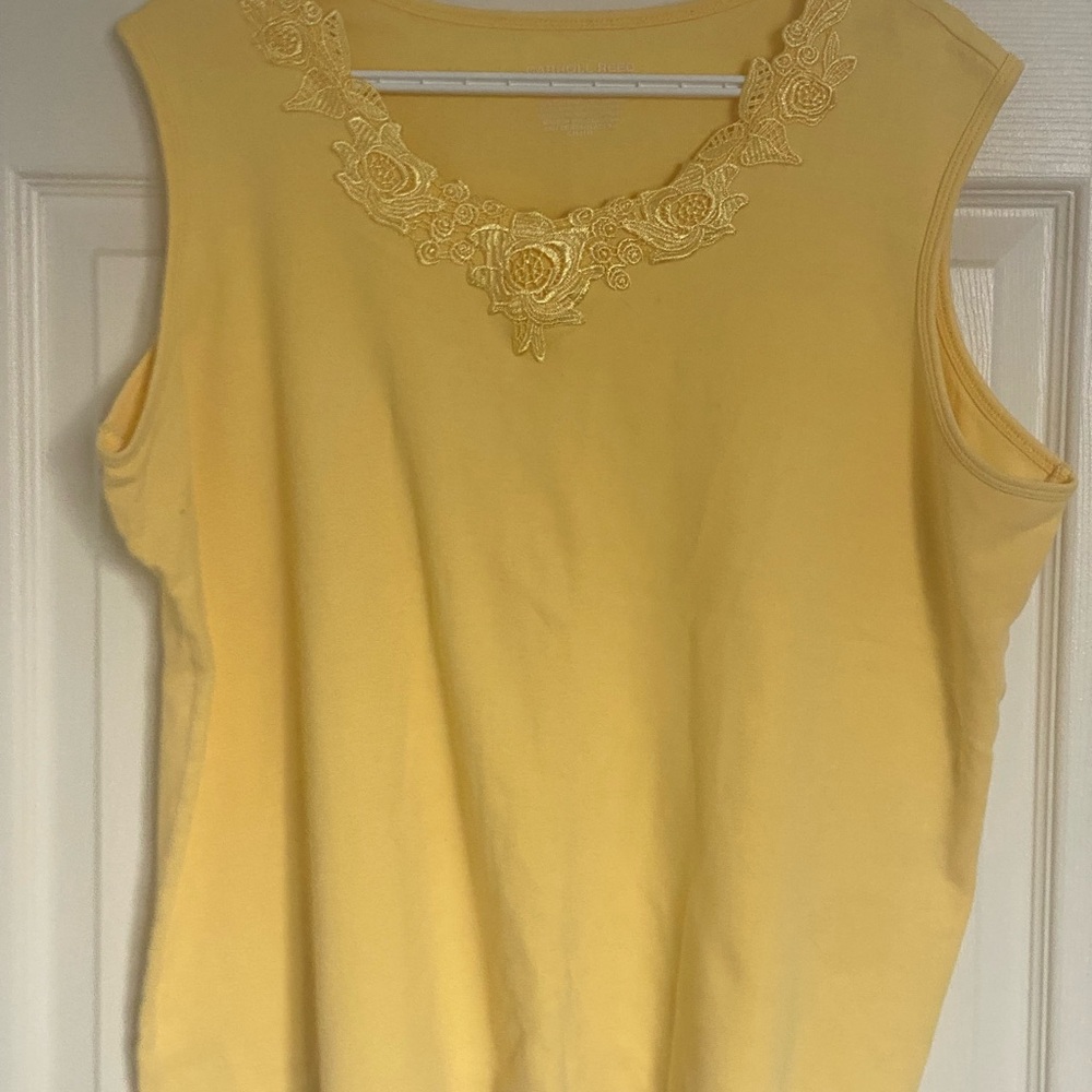 Carroll Reed XL Buttercup Yellow Sleeveless Top